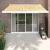 Copertină retractabilă, galben/alb, 3x2,5 m, textil/aluminiu GartenMobel Dekor