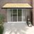 Copertină retractabilă, galben/alb, 3x2,5 m, textil/aluminiu GartenMobel Dekor