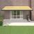 Copertină retractabilă, galben/alb, 5x3 m, textil/aluminiu GartenMobel Dekor