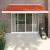 Copertină retractabilă portocaliu/maro 3x2,5 m, textil/aluminiu GartenMobel Dekor