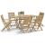 Set mobilier de grădină, 7 piese, lemn masiv de acacia GartenMobel Dekor