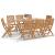 Set mobilier de grădină, 9 piese, lemn masiv de acacia GartenMobel Dekor
