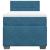 Pat box spring cu saltea, albastru, 90x190 cm, catifea GartenMobel Dekor