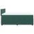 Pat box spring cu saltea, verde închis, 140x190 cm, catifea GartenMobel Dekor