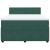 Pat box spring cu saltea, verde închis, 140x190 cm, catifea GartenMobel Dekor