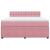 Pat box spring cu saltea, roz, 180x200 cm, catifea GartenMobel Dekor