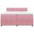 Pat box spring cu saltea, roz, 200x200 cm, catifea GartenMobel Dekor