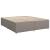 Pat continental cu saltea, gri taupe, 180x200 cm, textil GartenMobel Dekor