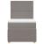 Pat box spring cu saltea, gri taupe, 90x190 cm, textil GartenMobel Dekor