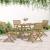 Set mobilier de grădină, 5 piese, lemn masiv de acacia GartenMobel Dekor
