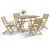 Set mobilier de grădină, 5 piese, lemn masiv de acacia GartenMobel Dekor