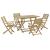 Set mobilier de grădină, 5 piese, lemn masiv de acacia GartenMobel Dekor