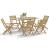 Set mobilier de grădină, 7 piese, lemn masiv de acacia GartenMobel Dekor