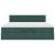 Cadru de pat otoman cu saltea verde închis 160x200cm catifea GartenMobel Dekor