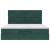 Cadru de pat otoman cu saltele Verde închis 160x200cm catifea GartenMobel Dekor