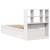Cadru de pat fără saltea, alb, 90x200 cm, lemn masiv pin GartenMobel Dekor
