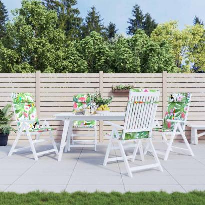 Perne de scaun spătar înalt, 4 buc., multicolor, textil oxford GartenMobel Dekor