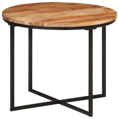 Măsuță de cafea, 55x55x45 cm, lemn masiv de acacia și fier GartenMobel Dekor