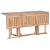 Set mobilier de exterior pliabil, 7 piese, lemn masiv de tec GartenMobel Dekor
