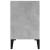 Noptieră cu picioare metalice, gri beton, 40x30x50 cm GartenMobel Dekor