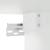 Dulap de perete de baie, alb, 80x25x30 cm, lemn prelucrat GartenMobel Dekor