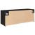 Dulap de perete de baie, negru, 80x25x30 cm, lemn prelucrat GartenMobel Dekor
