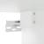 Dulap de perete de baie, alb, 100x25x30 cm, lemn prelucrat GartenMobel Dekor