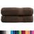 Prosoape de mâini premium SOLUND 2 buc maro 50x100cm 600gsm GartenMobel Dekor