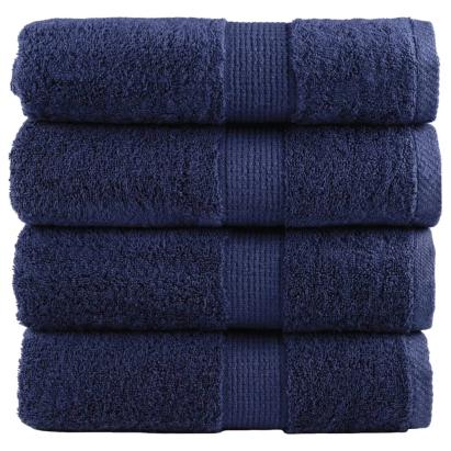 Prosoape oaspeți premium SOLUND, 4buc. bleumarin 30x50cm 600gsm GartenMobel Dekor