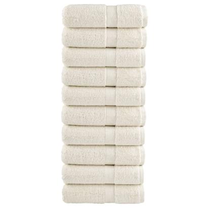 Prosoape oaspeți premium SOLUND 10 buc. crem 30x50 cm 600 gsm GartenMobel Dekor