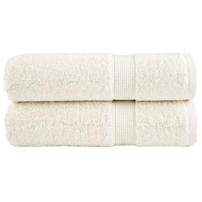 Prosoape de duș premium SOLUND 2 buc. crem 70x140 cm 600 gsm GartenMobel Dekor