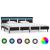 Cadru de pat cu LED, gri, 180 x 200 cm, piele artificială GartenMobel Dekor