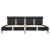 Cadru de pat cu LED, gri, 180 x 200 cm, piele artificială GartenMobel Dekor