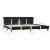 Cadru de pat cu LED, gri, 180 x 200 cm, piele artificială GartenMobel Dekor