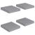 Rafturi de perete, 4 buc., gri, 23 x 23,5 x 3,8 cm, MDF GartenMobel Dekor
