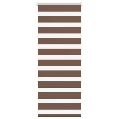 Jaluzea tip zebra maro lățime țesătură 55,9 cm poliester GartenMobel Dekor