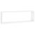 Rafturi de perete cub, 2 buc., alb, 80x15x26,5cm lemn prelucrat GartenMobel Dekor