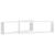 Rafturi de perete cub, 2 buc., alb, 80x15x26,5cm lemn prelucrat GartenMobel Dekor