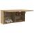 Dulap perete baie stejar artizanal, 80x25x40 cm, lemn prelucrat GartenMobel Dekor