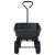Cărucior manual de grădină basculabil, negru, 300 kg, 75 L GartenMobel Dekor