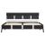 Cadru de pat cu LED, gri, 160 x 200 cm, piele ecologică GartenMobel Dekor