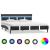 Cadru de pat cu LED, gri, 160 x 200 cm, piele ecologică GartenMobel Dekor