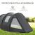 Cort camping, 3-4 persoane, impermeabil, cu vestibul, negru, 475x264x172 cm GartenVIP DiyLine