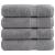 Prosoape de mâini premium SOLUND 4 buc gri 50x100cm 600gsm GartenMobel Dekor