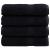 Prosoape de mâini premium SOLUND 4 buc. negru 50x100cm 600 gsm GartenMobel Dekor