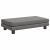 Pat pentru câini cu extensie, gri, 100x50x30 cm, piele eco GartenMobel Dekor