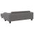 Pat pentru câini cu extensie, gri, 100x50x30 cm, piele eco GartenMobel Dekor