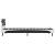 Cadru de pat cu LED, gri, 90 x 200 cm, piele ecologică GartenMobel Dekor