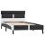 Cadru de pat cu LED, gri, 90 x 200 cm, piele ecologică GartenMobel Dekor
