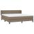 Pat box spring cu saltea, taupe, 160x200cm, material textil GartenMobel Dekor